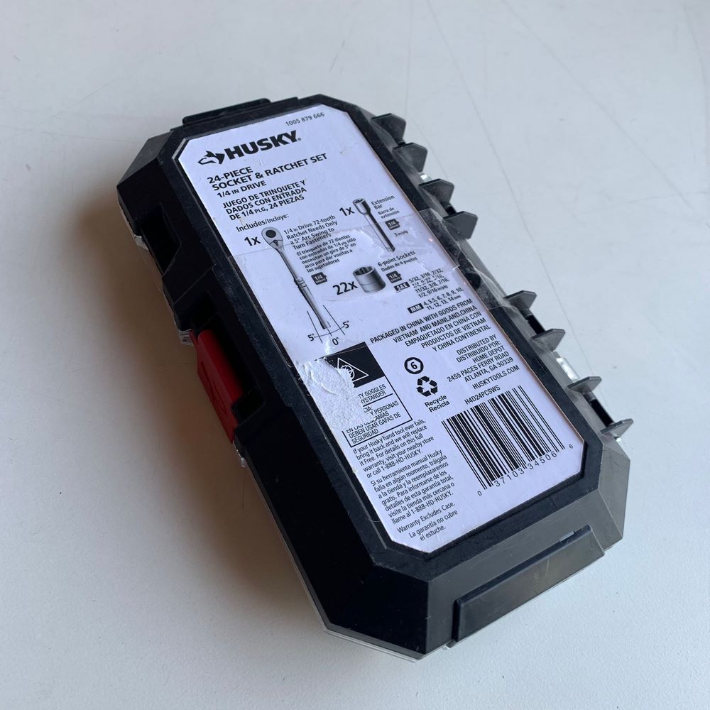 1/4 in. Drive Ratchet SAE/Metric Standard Socket Set (24-Piece) (H4D24PCSWS) 1/4 in. Drive Ratchet SAE/Metric Standard Socket Set (24-Piece) (H4D24PCSWS)